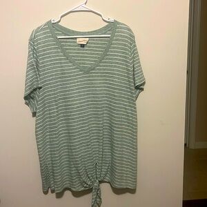 Universal Threads striped front tie summer shirt